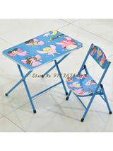 Kindergarten pupils children foldable learning tables and chairs