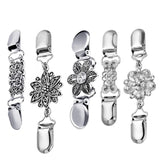 5 Pcs Alloy Sweater Clip Retro Scarf Vintage