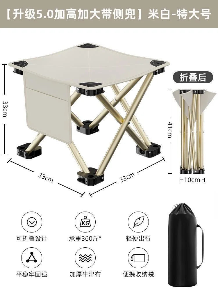 Portable Folding Camping Chairs Outdoors Beach Chair Collapsible