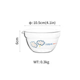 Glass Measuring Cup Kitchen Mixing Bowl with Spout