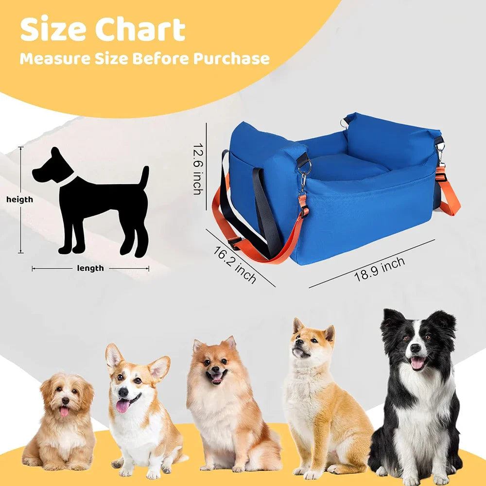 Dog Car Seat for Small Dogs Fully Detachable