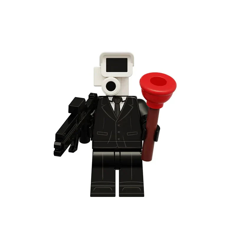 Skibidi Toilet Mini Building Block Anime Action Figure