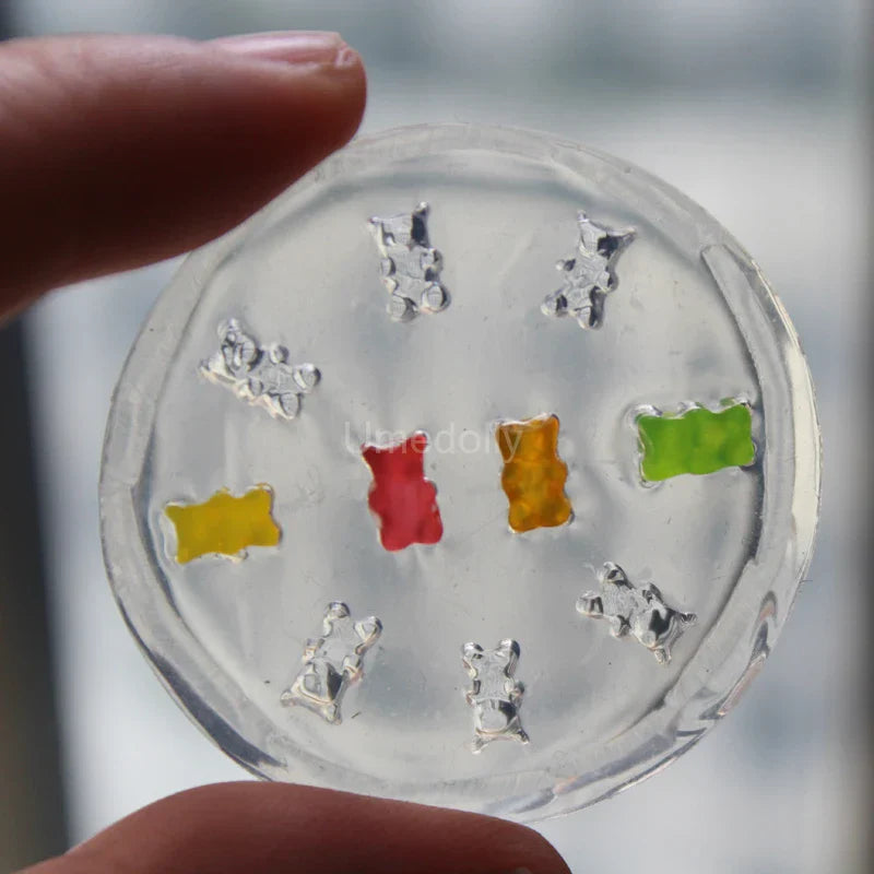 1PCS Silicone Miniature Mini Gummy Candy Mould 1/12