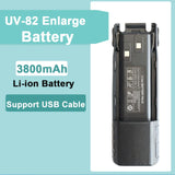 Baofeng UV-82 Battery 2800/3800/4200 mAh Enlarge for Walkie