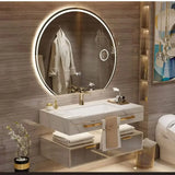 Modern Slate Bathroom Cabinet with Smart Mirror Ceramic