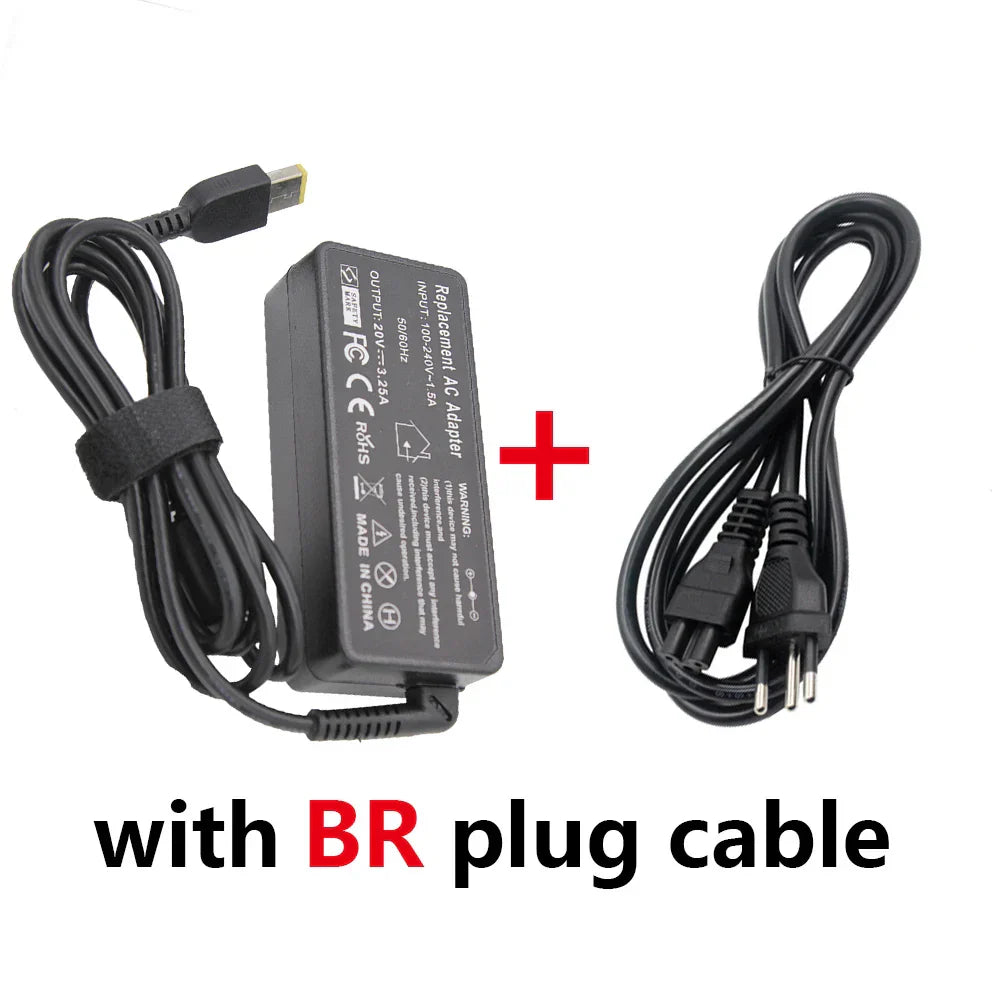 20V 3.25A 65W USB AC Laptop Charger Power
