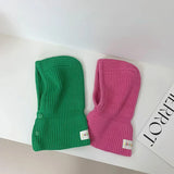 Korean Kids Balaclava Hat One Piece Scarf Cap