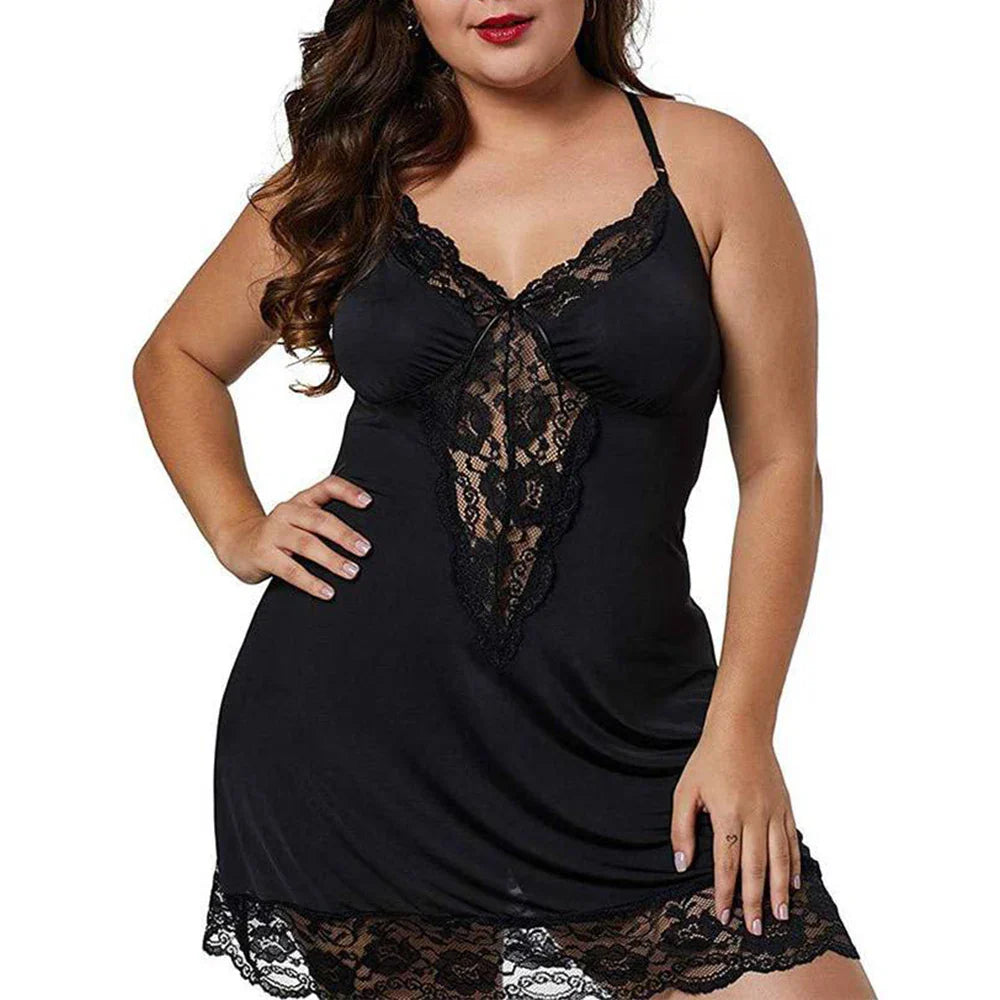 Plus Size Sexy Club Basis Dress for Women