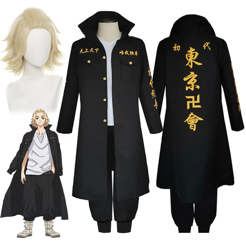 Anime Tokyo Revengers Sano Manjiro Cosplay Costume Tokyo