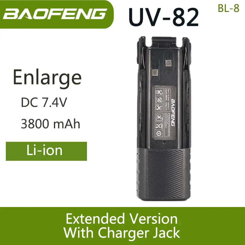Baofeng UV 82 BL-8 Battery Walkie Talkie Ham