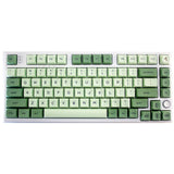 123 Keys PBT Keycap Matcha Green Replaceable DYE-SUB