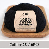 QJH 100% Cotton Yarn, Cotton Baby Sport Weight