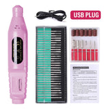 HALAIMAN USB Nail Drill Manicure Set Electric Nail