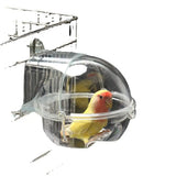 Parrot Bath Tub Bird Shower Box Transparent Bathing