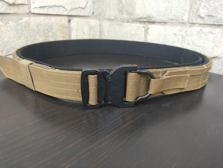 Army Tactical Belt Military Airsoft Training Molle Battle