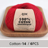 QJH 100% Cotton Yarn, Cotton Baby Sport Weight