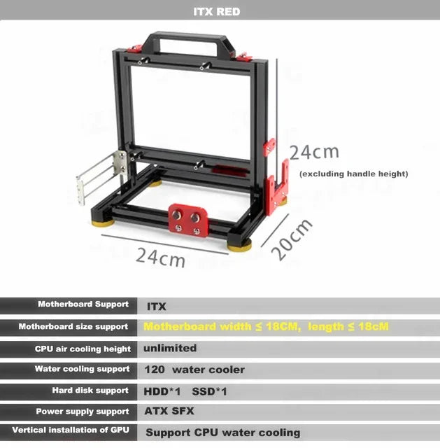 Open PC Gamer Cabinets,DIY ITX MATX ATX Case