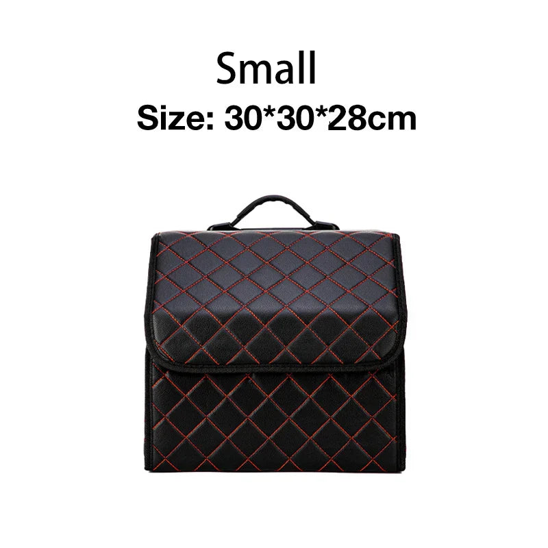 Car Storage Boxes Folding Auto Organizer Box PU