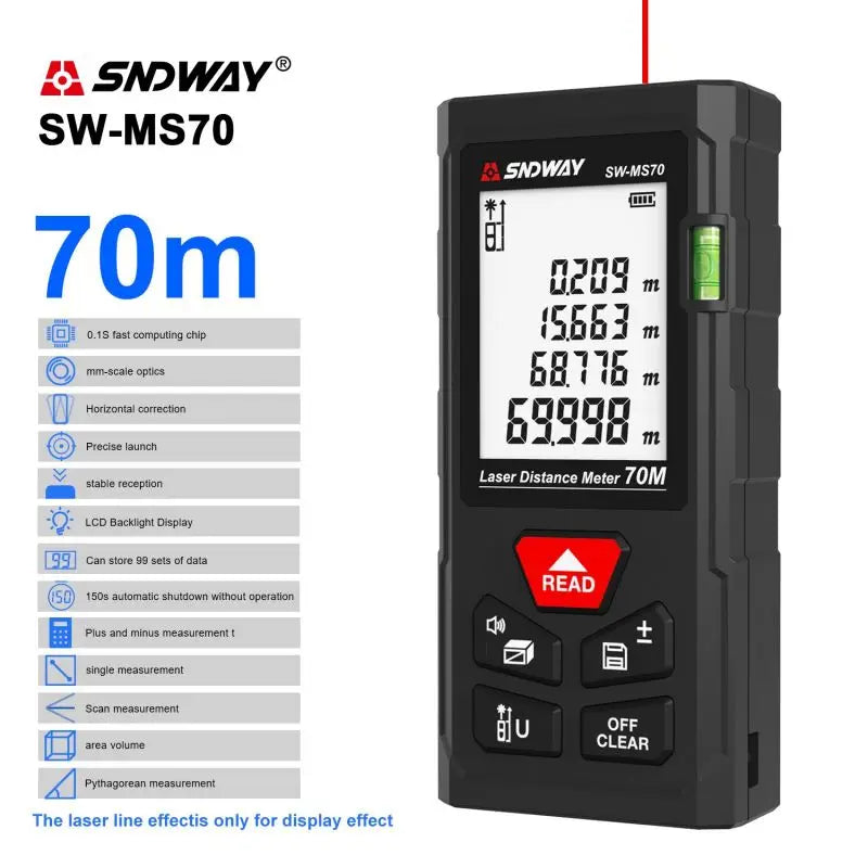 Sndway Laser Distance Meter SW MT4 MS50 MS70