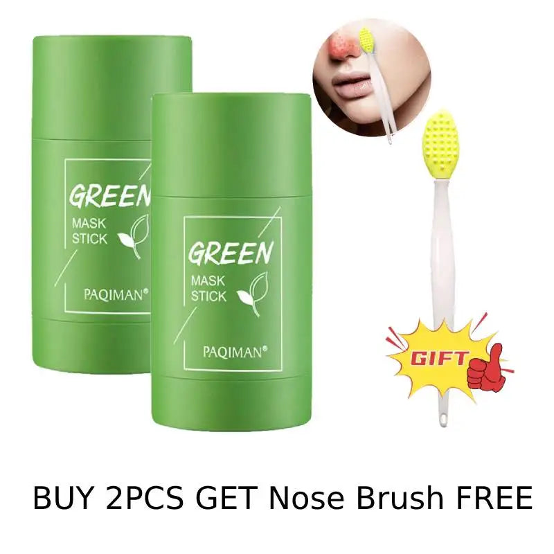 1/2/3/6Pcs Cleansing Green Stick Green Tea Mask Purifying