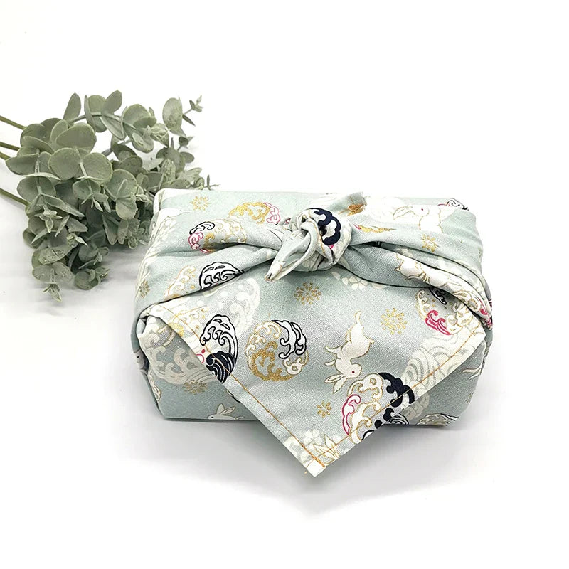 70x7090x90cm Japanese Handkerchief Furoshiki Double Side Floral Print