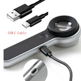 60X Magnifier with UV Light Handheld Illuminated Magnifying