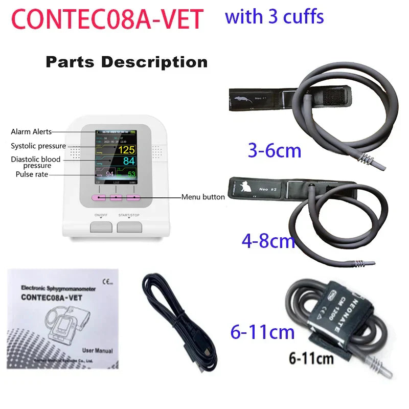 CONTEC08a Vet Animal Blood Pressure Detector