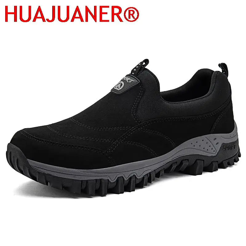 HUAJUANER Fall New Casual Shoes Mens Breathable Zapatillas Hombre 46 Large Size Slip-on Soft Platform Outdoor Men Sneakers