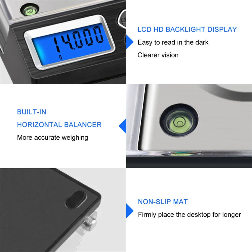 20g/50g 0.001g LCD Digital Jewelry Scales Precision Diamond