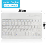Wireless Bluetooth Keyboard 10inch Backlit Keyboard Backlight Touchpad