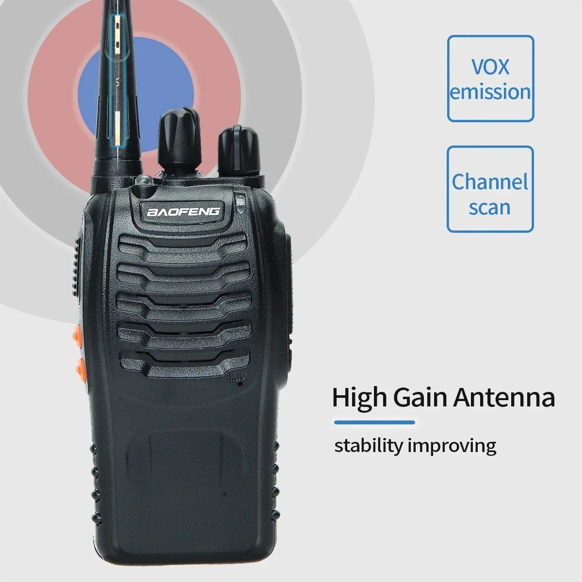 2/4PCS Baofeng BF-888S 12W Walkie Talkie Dual Band