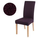 Elastic solid color Chair Cover Home Spandex Stretch