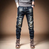 Trousers with Print Stretch Male Cowboy Pants Elastic