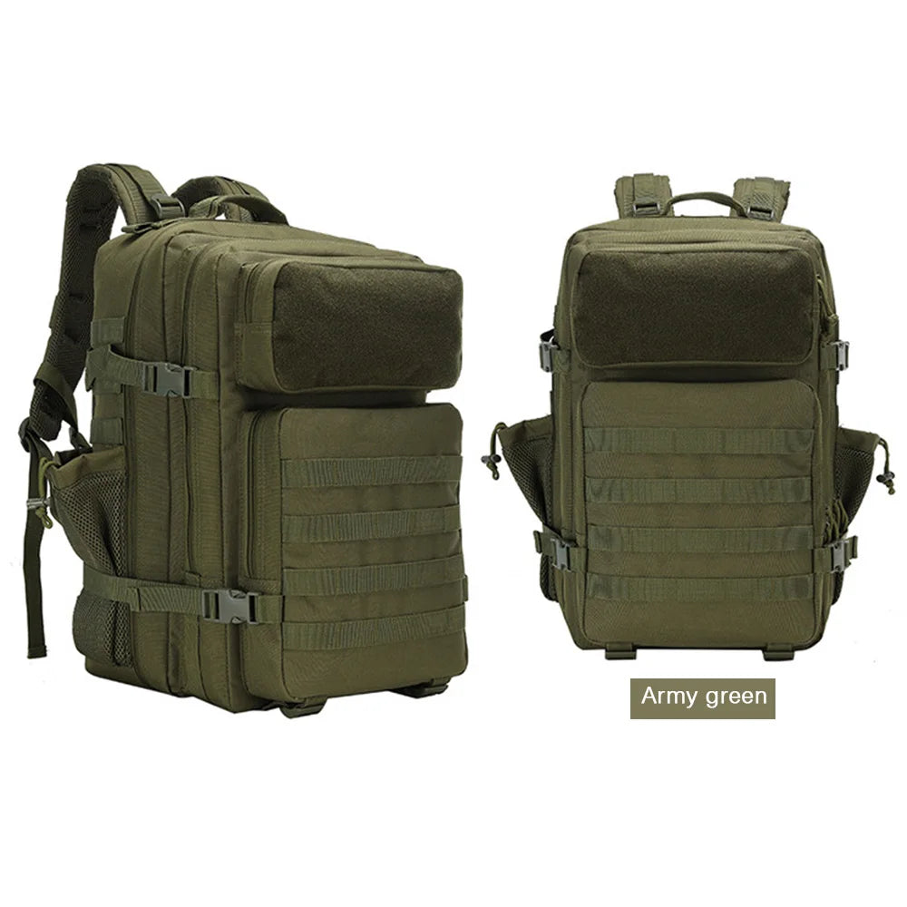 45L Military Tactical Backpack, Large Capacity Outdoor Rucksack