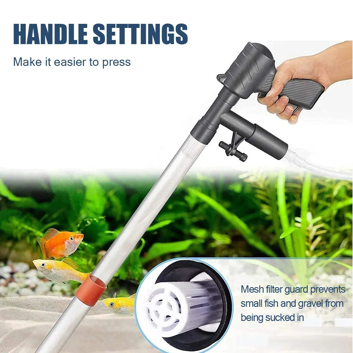 Manual Water Changer Fish Tank Cleaning Tool Aquarium