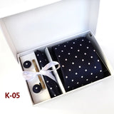 6piece Set Classic Printed DotsTies for Men Kerchief