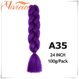 6 Pcs 24" Jumbo Synthetic Braids Hair Extensions