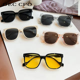 OEC CPO Square Goggles Sunglasses Women Fashion Oversized