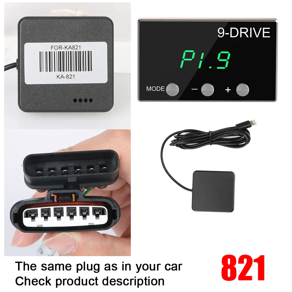 9 Drive 5 Modes Digital Car Throttle Response