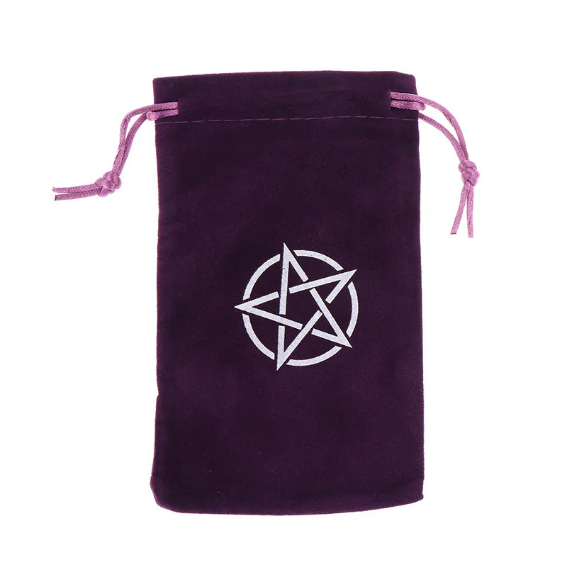 1PC Velvet Tarot Oracle Cards Storage Bag Drawstring Pouch