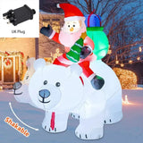 Christmas Inflatable Decoration Toy Built-in LED Lights Inflatable