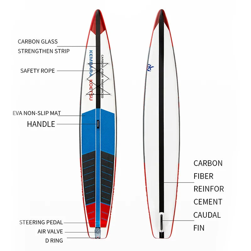 KOETSU Kayak Racing Carbon Board Paddle Surf Stand