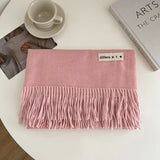 Luxury Brand Wool Scarf For Women Men Solid