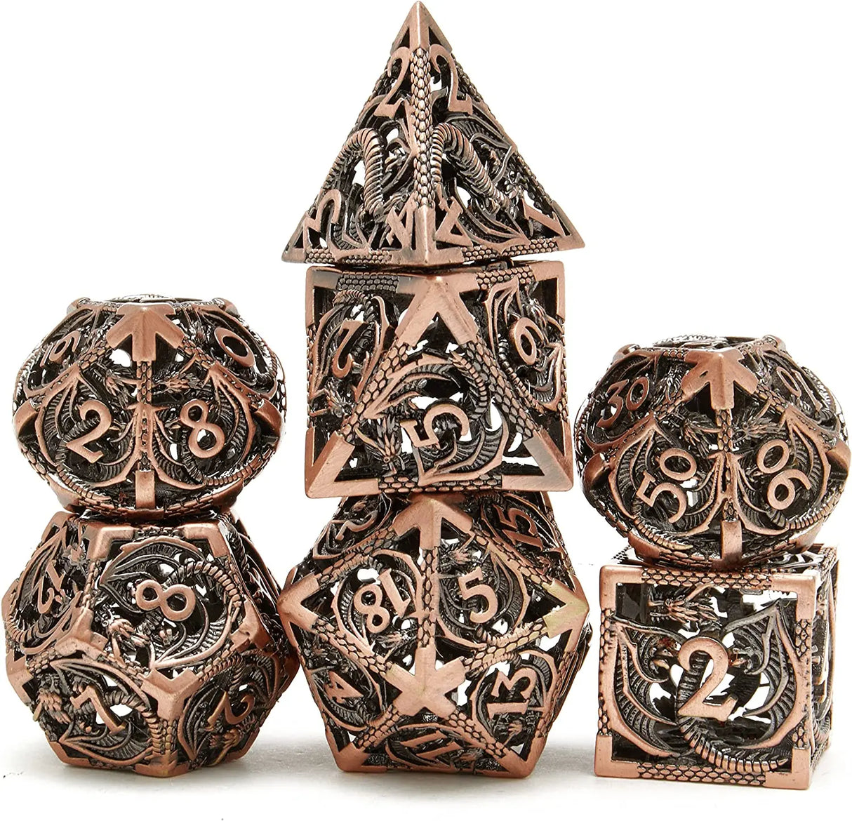 Mini Planet DND Metal Dice Set Three-dimensional Flying