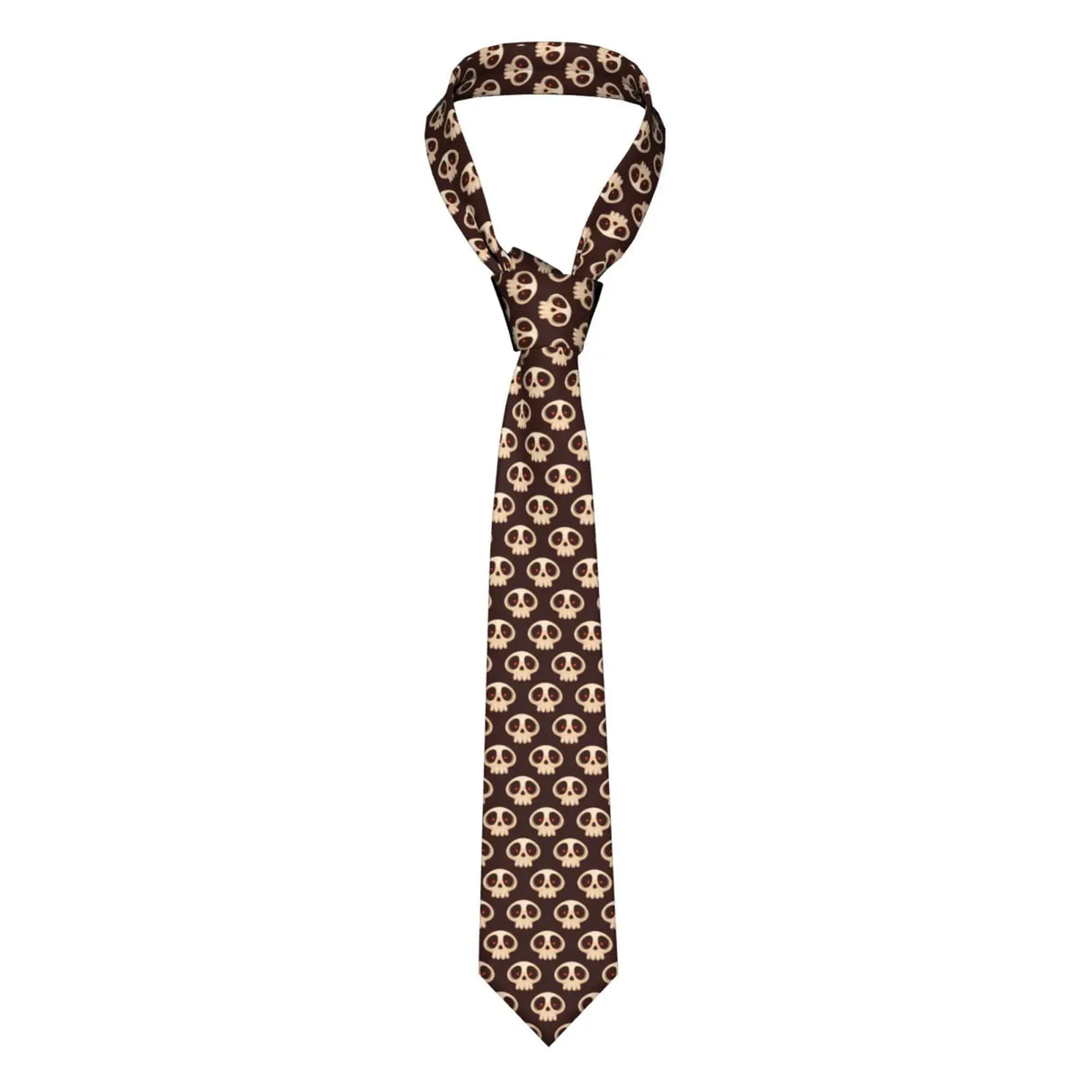Mens Tie Classic Skinny Haloween Scary Skull Neckties