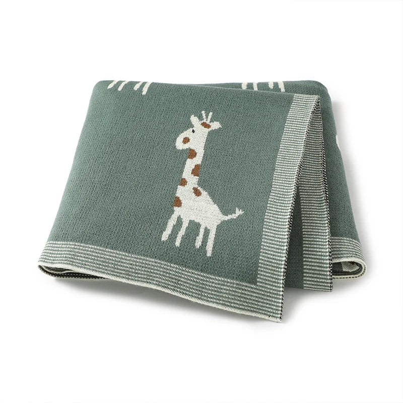 Newborn Baby Blankets Super Soft Knitted Infant Kids