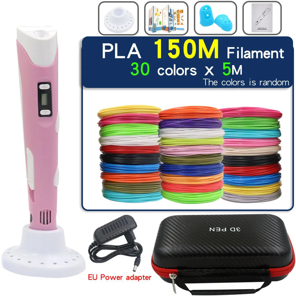 Creative 3D Printing Pen for Kids - LCD
