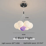 Modern 3D Moon Bubble Chandeliers Children's Room Decor