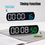 Voice Control Digital Alarm Timer Clock Temperature Dual