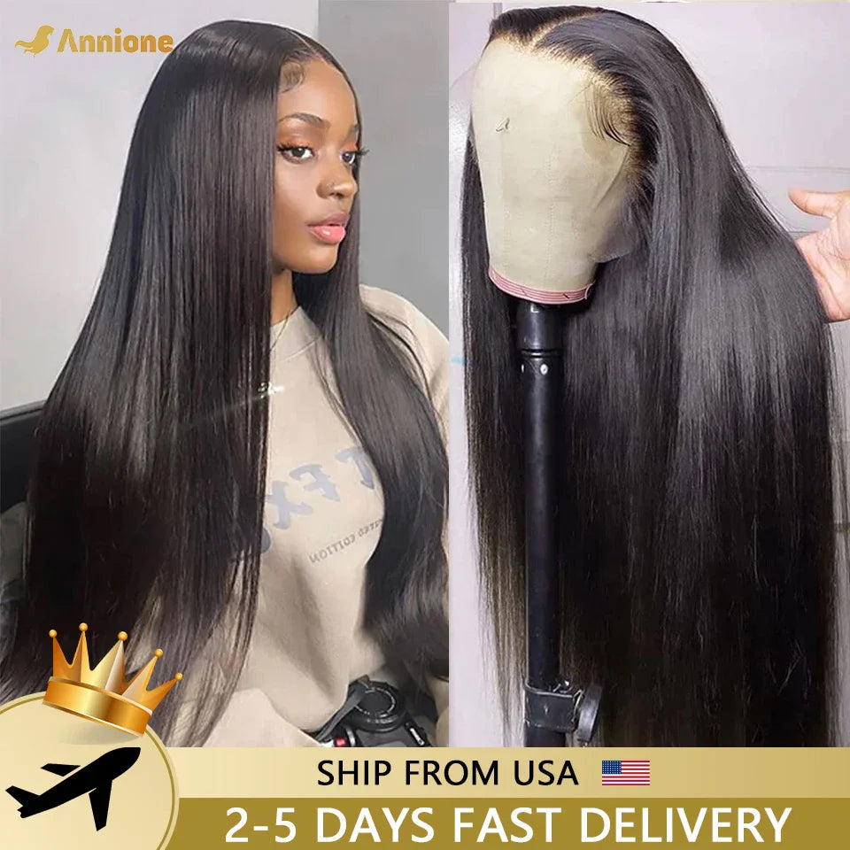 30 Inch Straight Wigs Human Hair 13x4 Transparent